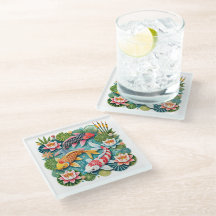 Farbenfrohe Koi Schwimmen in Lotus Gefüllter Teich
