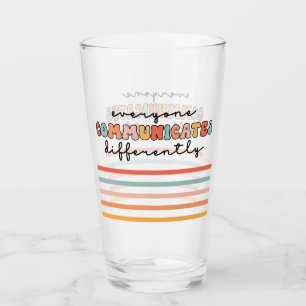 Farbenfrohe Kommunikation Glas