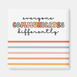 Farbenfrohe Kommunikation Magnet