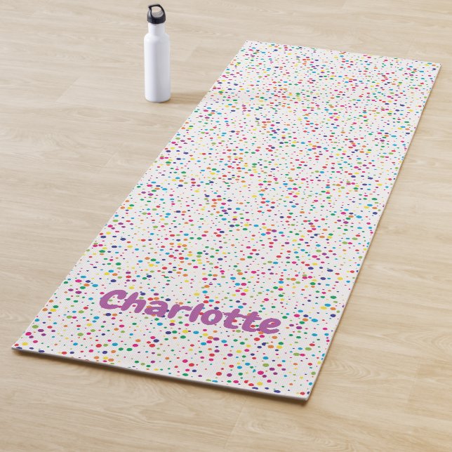 Farbenfrohe Konfetti Yoga Mat Yogamatte (Beispiel)
