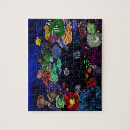 Farbenfrohe Korallenriffe und Fischriff Kunst, Dic