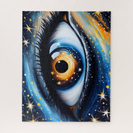 Farbenfrohe, kosmische Augen Kunst