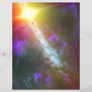 Farbenfrohe kosmische Träume - Scrapbook Paper