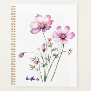 Farbenfrohe Kosmos-Blume, bunte Blüten Planer