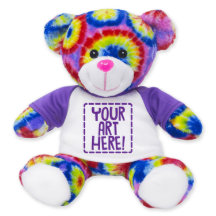 Farbenfrohe Krawatte 9" Teddybär