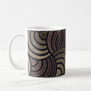 Farbenfrohe Kreise: hochauflösende nahtlose Textur Kaffeetasse