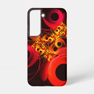 Farbenfrohe Kreise Moderne abstrakte Kunst Muster Samsung Galaxy Hülle