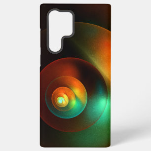 Farbenfrohe Kreise Modernes abstraktes Kunstmuster Samsung Galaxy Hülle