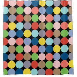 farbenfrohe Kreise pastellfarbener.. Duschvorhang