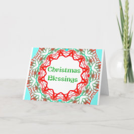 Farbenfrohe kreisförmige Gestaltung Holiday card Feiertagskarte