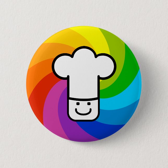 Farbenfrohe Küche Button (Vorderseite)