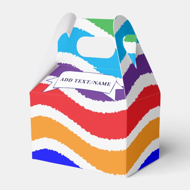 Farbenfrohe, kundenspezifische Papierzufuhr Geschenkschachtel (Vorderseite)