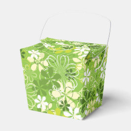 Farbenfrohe Kunst Illustration Natur Blumenmuster Geschenkschachtel