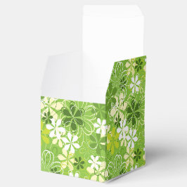 Farbenfrohe Kunst Illustration Natur Blumenmuster Geschenkschachtel