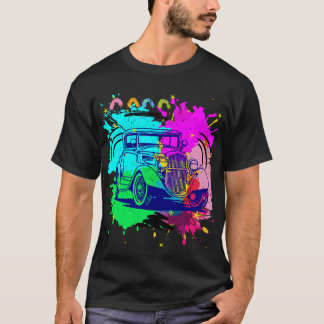 Farbenfrohe Kunst T-Shirt