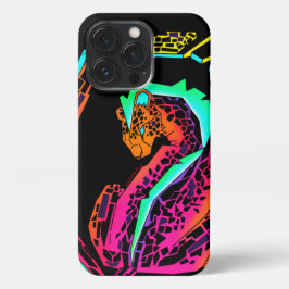 Farbenfrohe künstlerische Cheetah iPhone 13 Pro Hülle