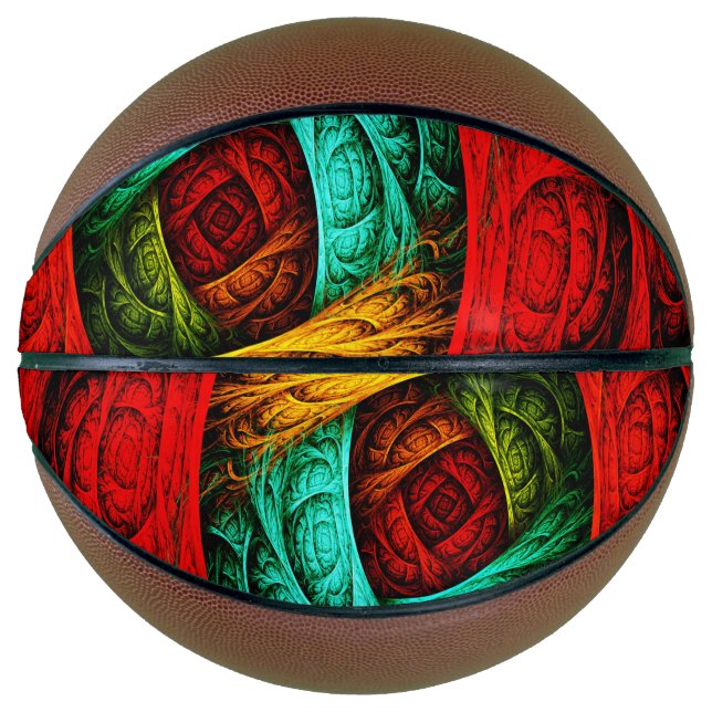 Farbenfrohe künstlerische Moderne Abstrakte Kunst  Basketball (Vorderseite)