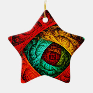 Farbenfrohe künstlerische Moderne Abstrakte Kunst Keramik Ornament