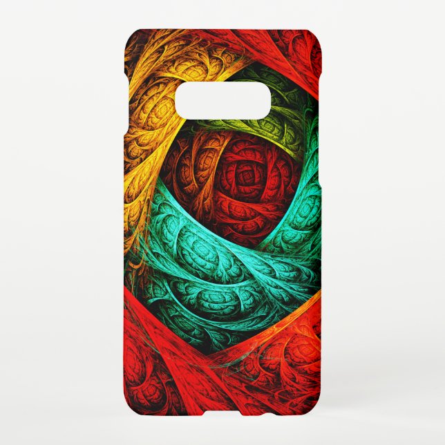 Farbenfrohe künstlerische Moderne Abstrakte Kunst  Samsung Galaxy Hülle (Rückseite)