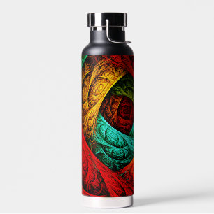 Farbenfrohe künstlerische Moderne Abstrakte Kunst Trinkflasche