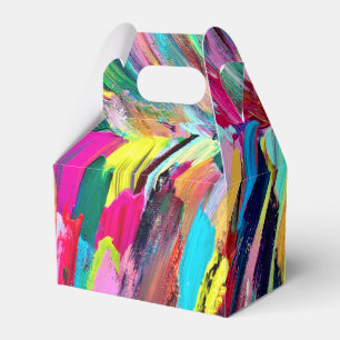 Farbenfrohe Künstlerpalette Geschenkschachtel