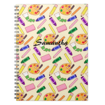 Farbenfrohe Kunstmaterialien