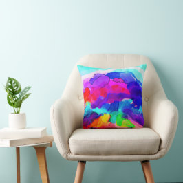 Farbenfrohe Kunstmuster Design. Jetzt kaufen Kissen