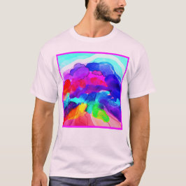 Farbenfrohe Kunstmuster Design. Jetzt kaufen T-Shirt