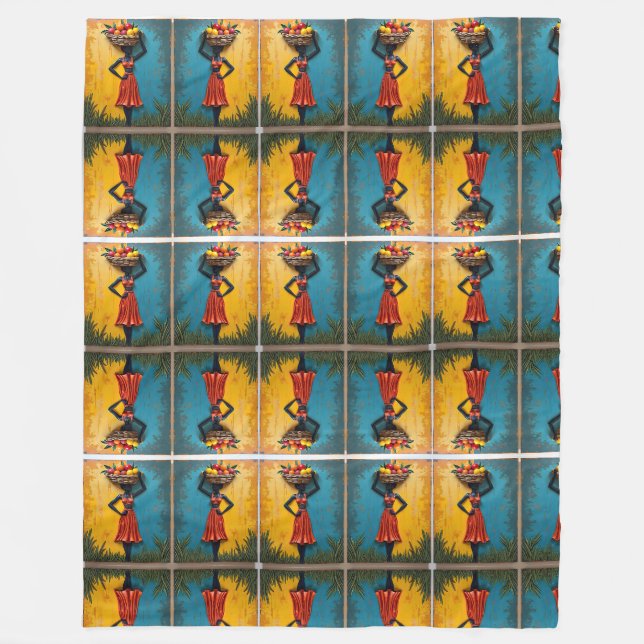 Farbenfrohe Kunstwerke für Decken, Kissen etc. Fleecedecke (Vorderseite)