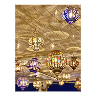 Farbenfrohe Lanterns - Marrakesch, Marokko Fotodruck