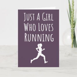 Farbenfrohe Laufkarten für Girls Girls Runner Karte