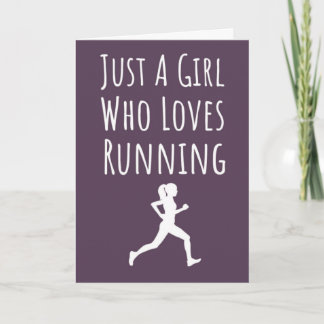 Farbenfrohe Laufkarten für Girls Girls Runner Karte