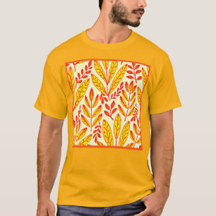 Farbenfrohe, lebendige Foliage Mosaik-Blätter Must T-Shirt