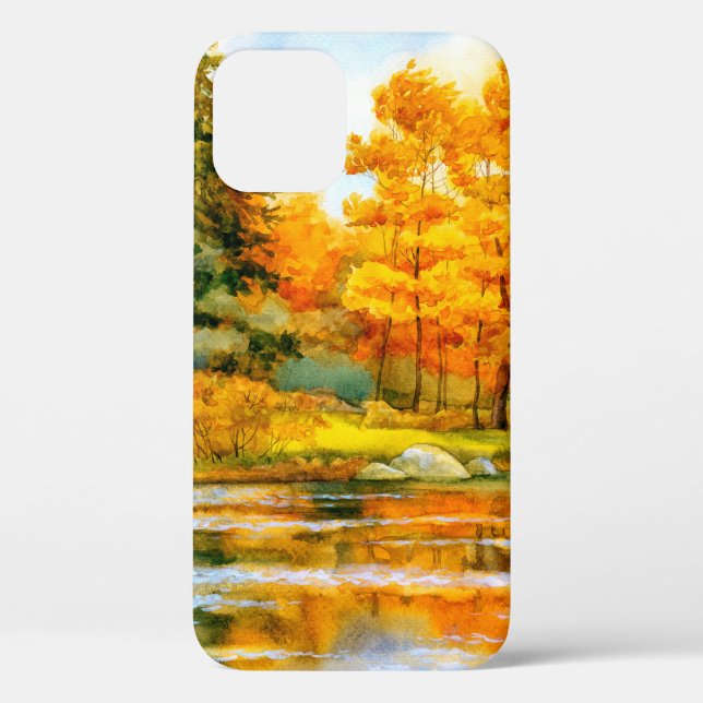 Farbenfrohe, lebendige, handgezeichnete Aquarellsk Case-Mate iPhone Hülle (Rückseite)