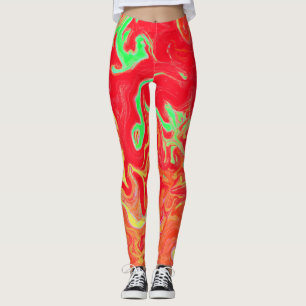 Farbenfrohe, lebhafte Wasserfarbenpracht Leggings