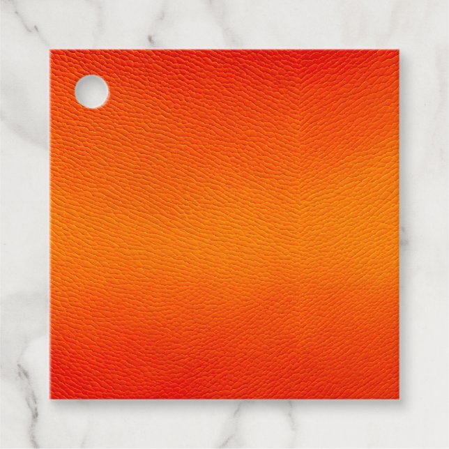 Farbenfrohe Lederkunst Geschenkanhänger (Vorderseite)