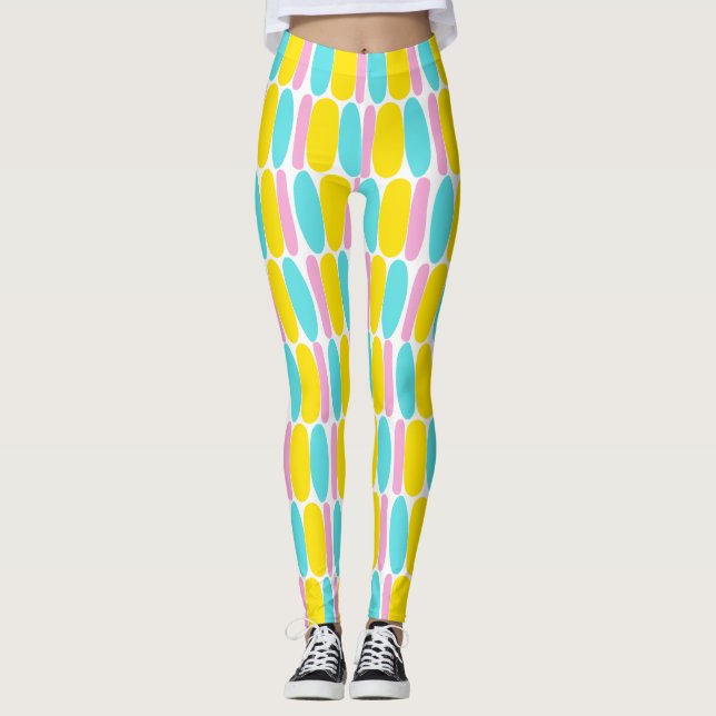 Farbenfrohe Leggings (Vorderseite)