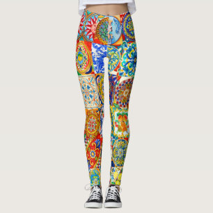 Farbenfrohe Leggings der Dolce Farniente
