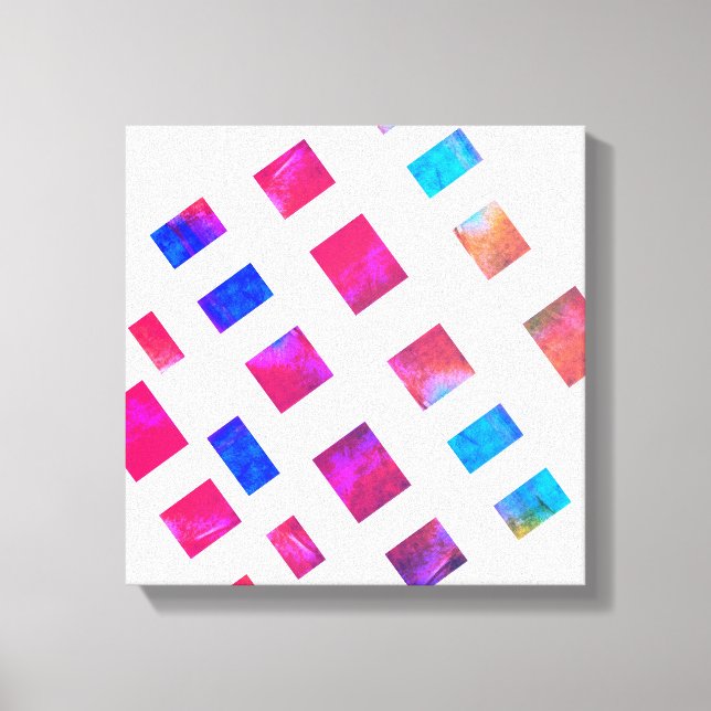 farbenfrohe Leinwand moderne abstrakte Kunst (Vorderseite)
