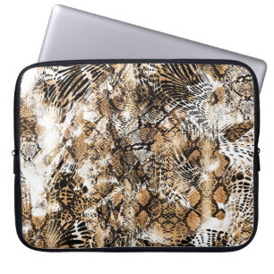 Farbenfrohe Leopard Zebra Camouflage Muster Laptopschutzhülle