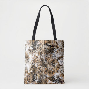 Farbenfrohe Leopard Zebra Camouflage Muster Tasche