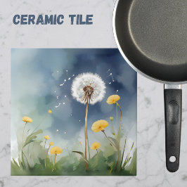 Farbenfrohe Leuchte Wasserfarben Kunst Fliese