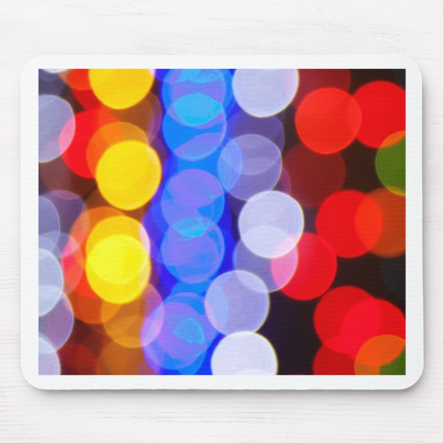 Farbenfrohe Leuchten Mousepad (Vorne)