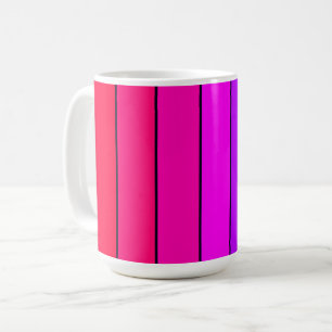 Farbenfrohe leuchtende Streifen Kaffeetasse