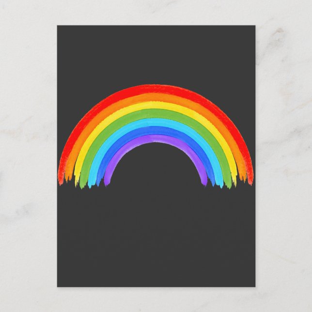 Farbenfrohe LGBT-Liebe für gleiche Rechte Postkarte (Vorderseite)
