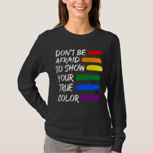 Farbenfrohe LGBTQ Gay Lesbian Que T-Shirt