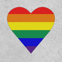 Farbenfrohe LGBTQA Pride Rainbow Flag Herz