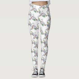 Farbenfrohe Libellen Leggings
