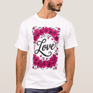 Farbenfrohe Liebesblume T-Shirt