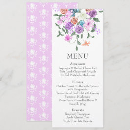 Farbenfrohe Lilac Peach Color Mix Bouquet Dinner M Einladung